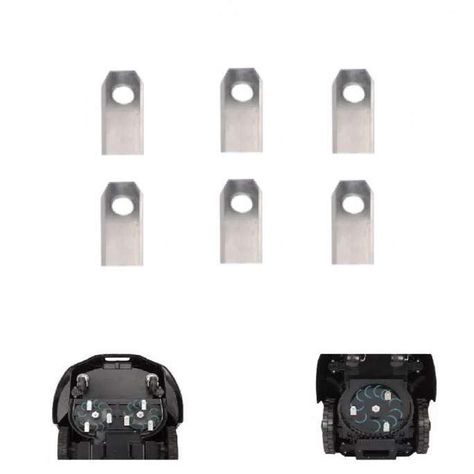 Set reservemessen voor AERIUM RM800 SMART robot grasmaaier (6st)