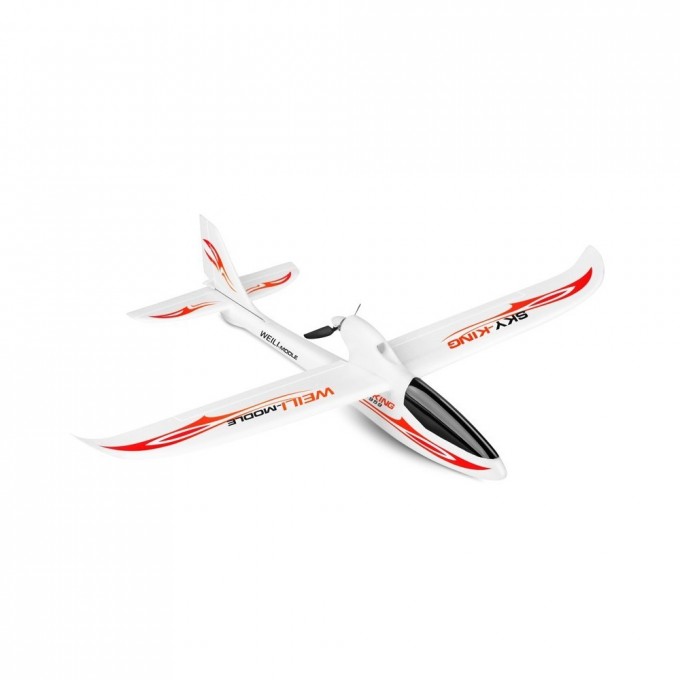RC vliegtuig S-IDEE SKY-KING rood RC vliegtuig S-IDEE SKY-KING rood