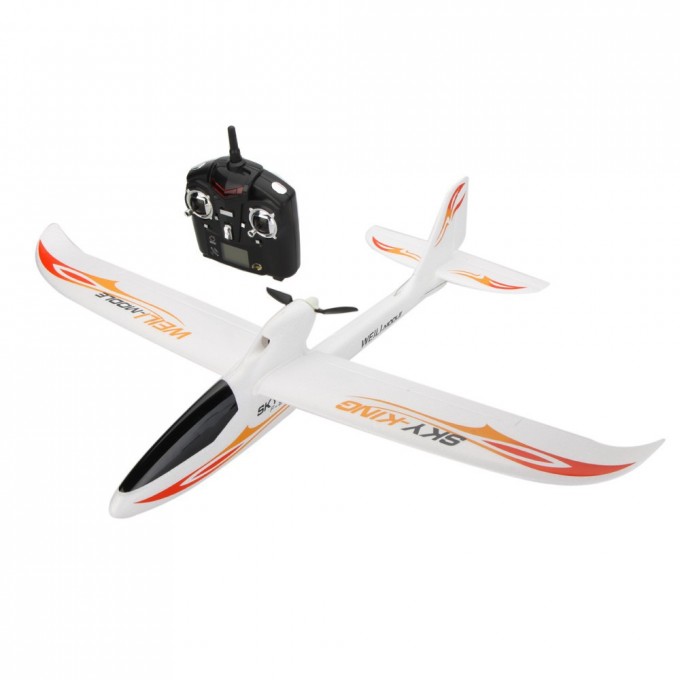 RC vliegtuig S-IDEE SKY-KING rood RC vliegtuig S-IDEE SKY-KING rood