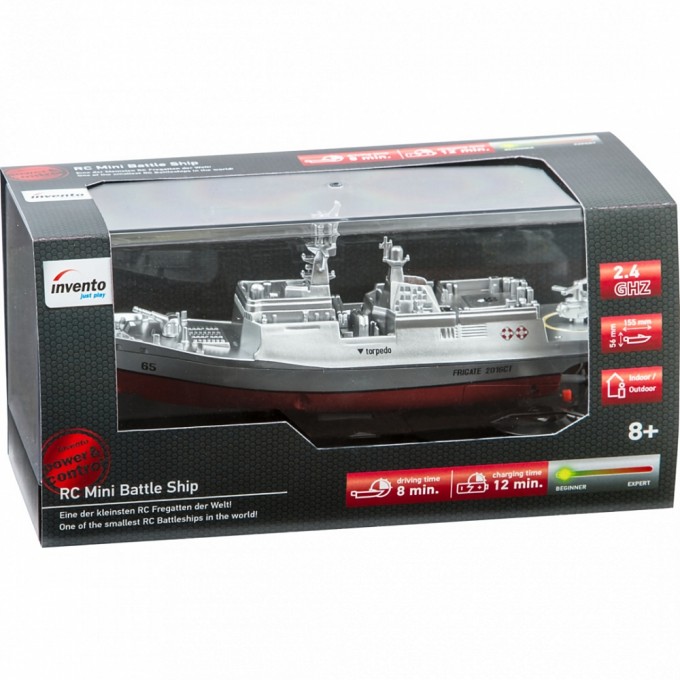 RC slagschip Invento Mini Frigate 2016CT - grijs