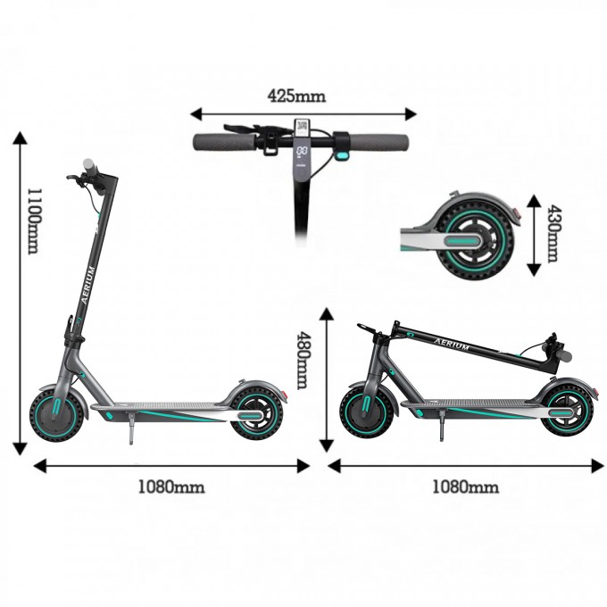 Elektrische step AERIUM T350 PRO blauw