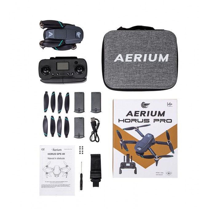 AERIUM HORUS PRO GPS 4K drone - 3 batterijen