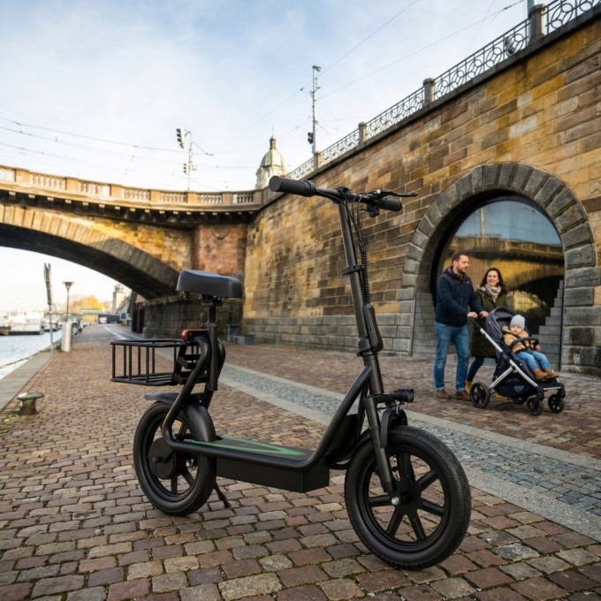 Elektrische step AERIUM AOVO PRO COMFORT V2 zwart