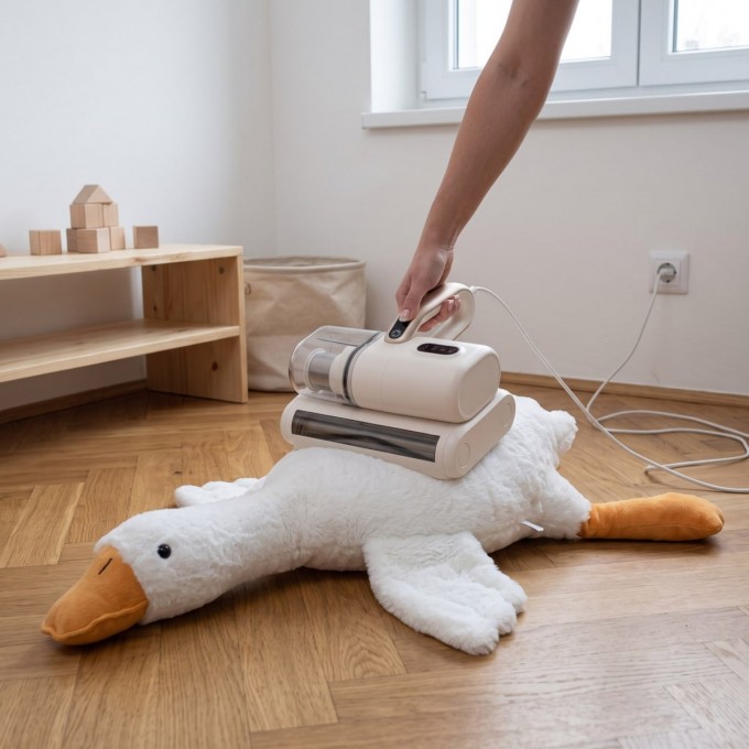 Handstofzuiger voor bekleding AERIUM TwinBrush UV400